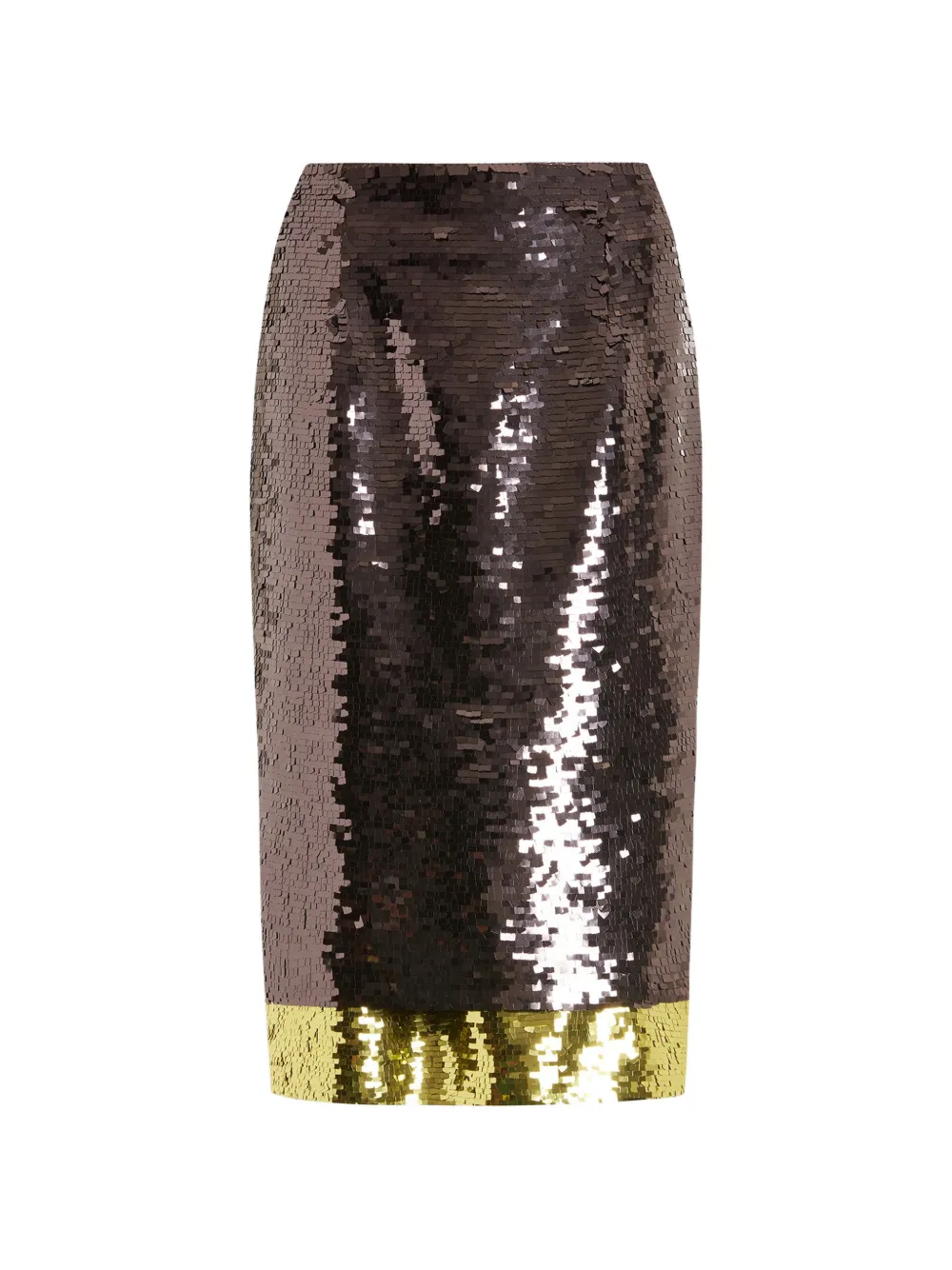16Arlington Nyla sequin midi skirt - Marrone