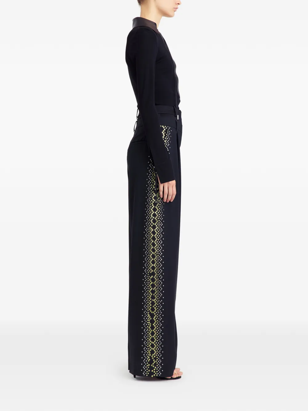 16Arlington Ivlia Embellished Trousers in Black, view 3