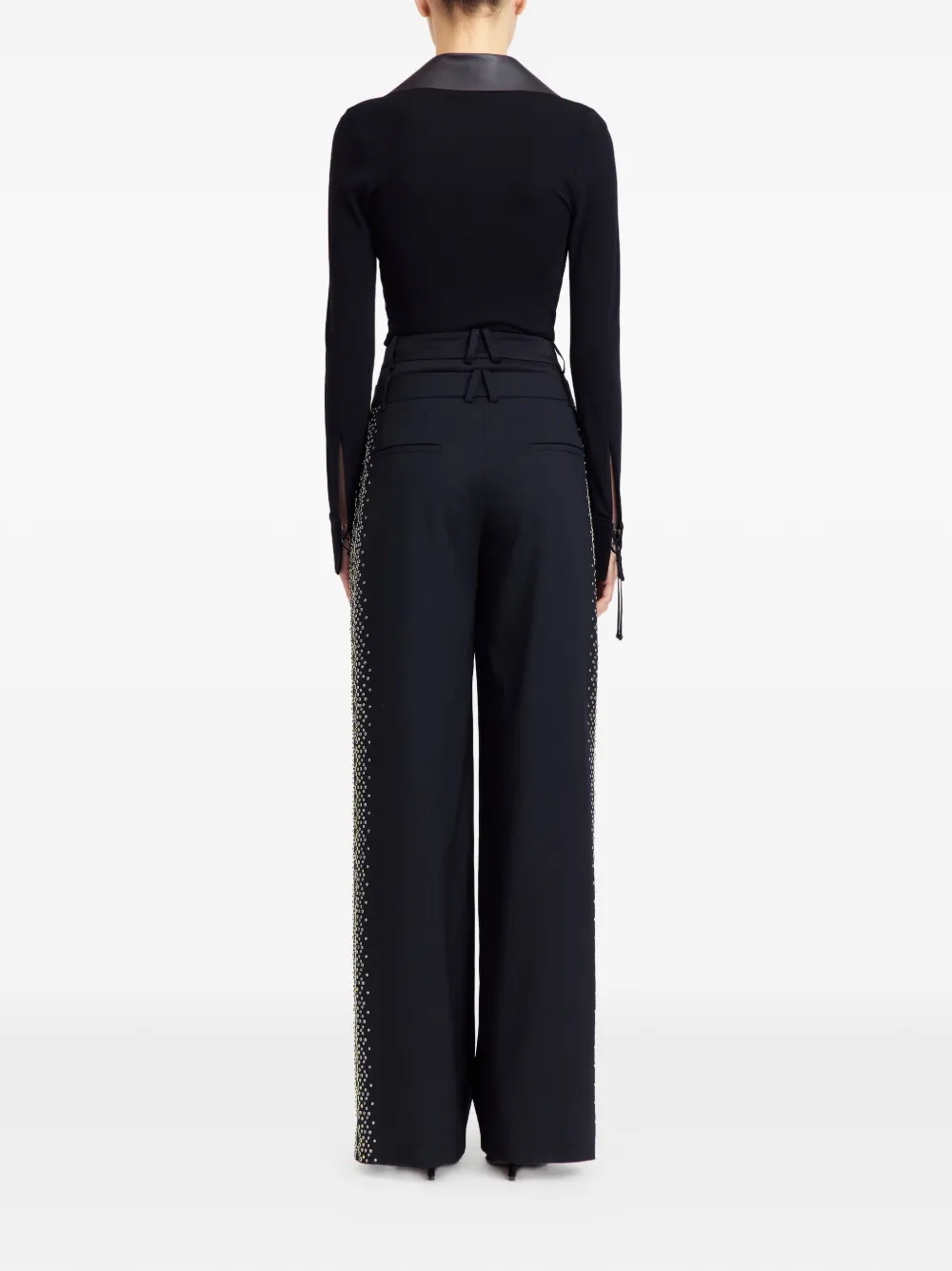 16Arlington Ivlia Embellished Trousers in Black, view 4