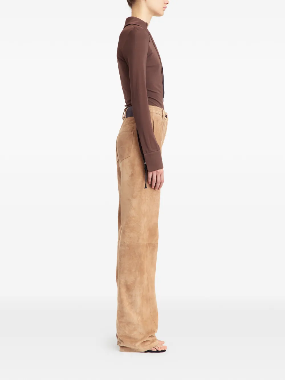  16arlington Suede Trouser Junia Trousers - Neutrals 