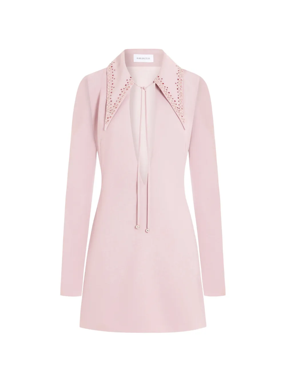 16arlington Imre Embellished-collar Mini Dress In Pink