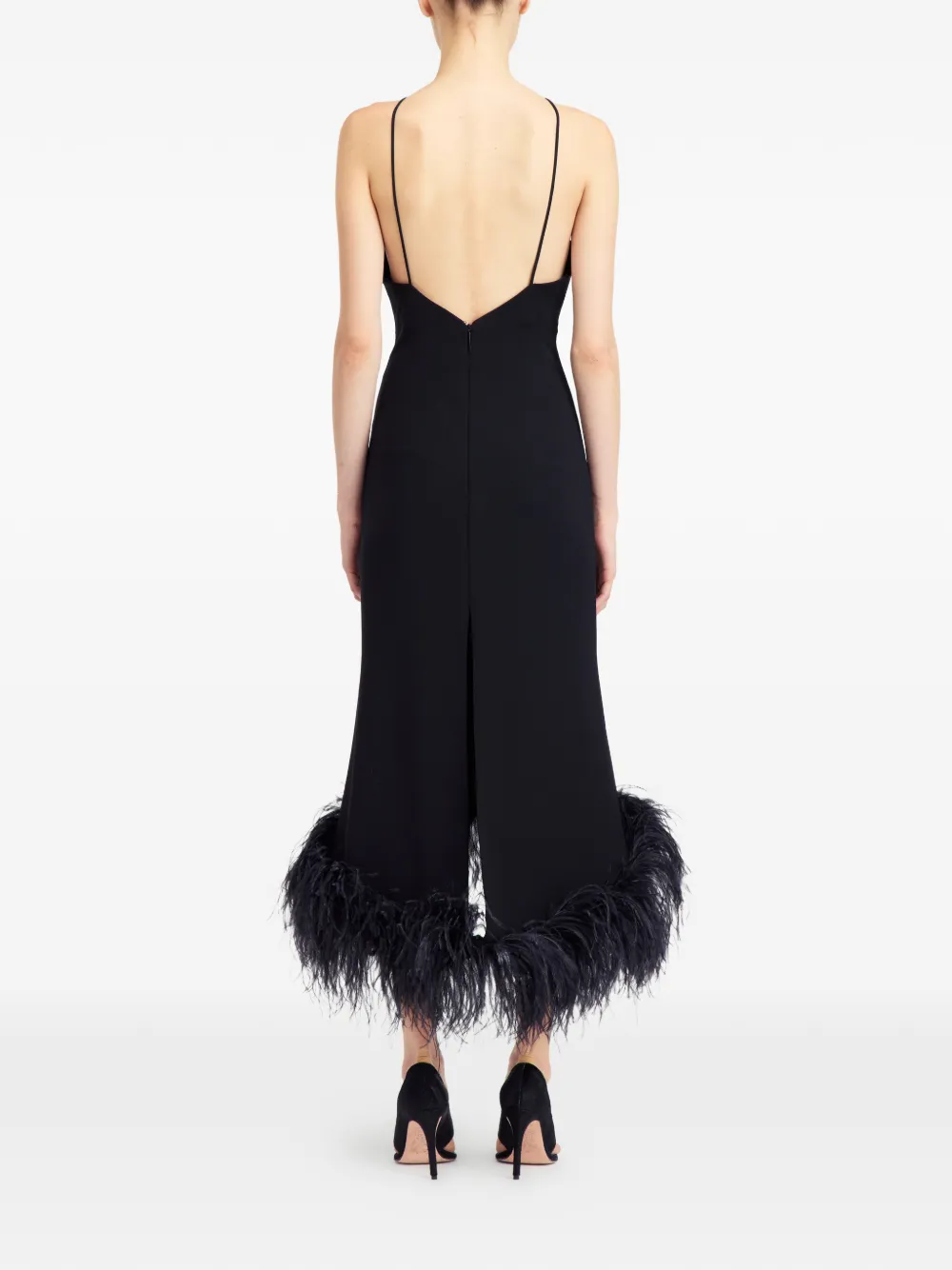 Ade Feather Midi Dress