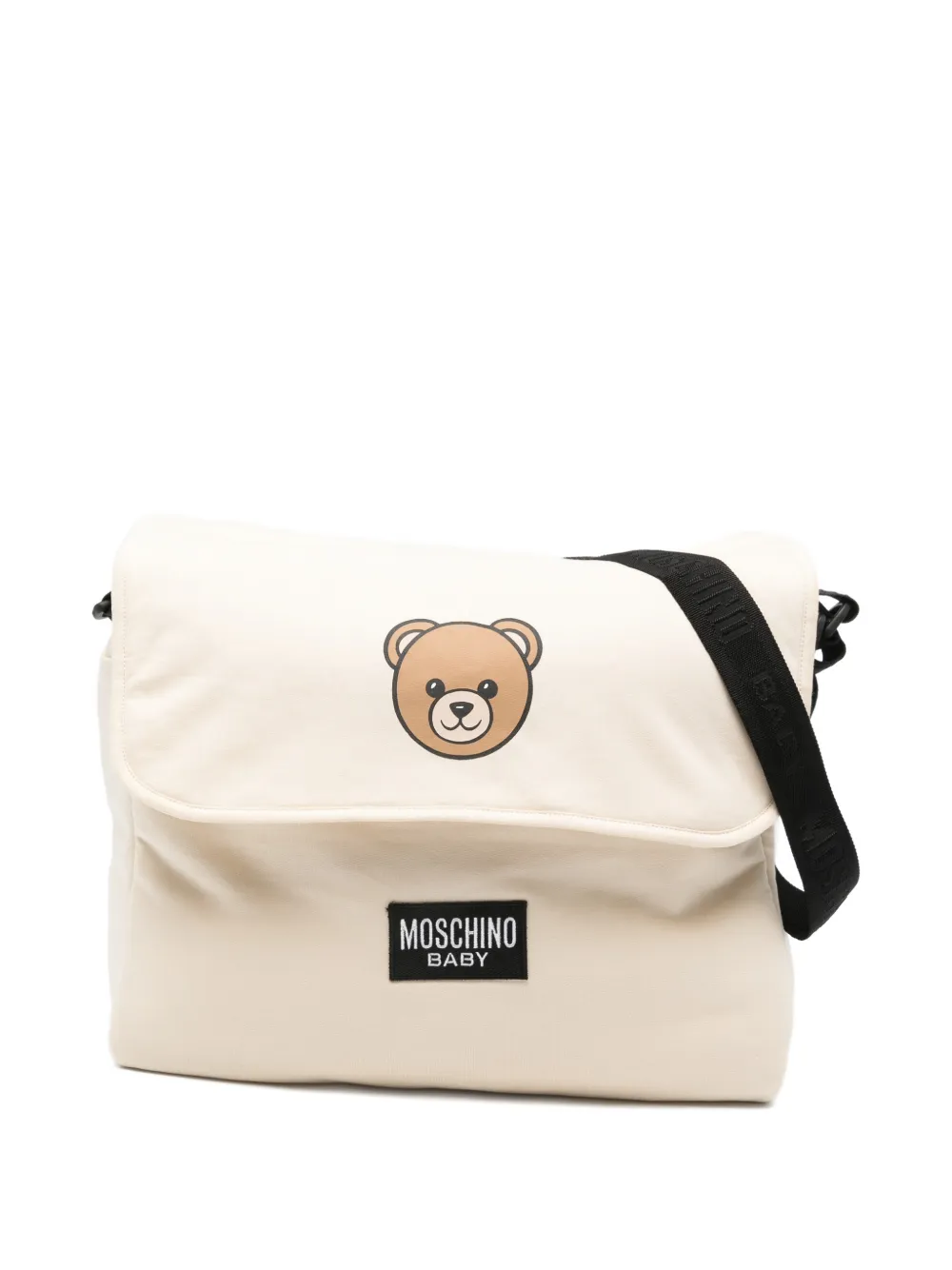 Moschino Kids teddy-print changing bag - Nude