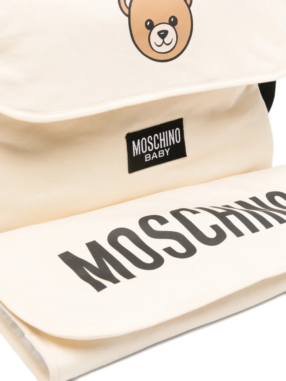  Moschino Kids Teddy-print Changing Bag - Neutrals 