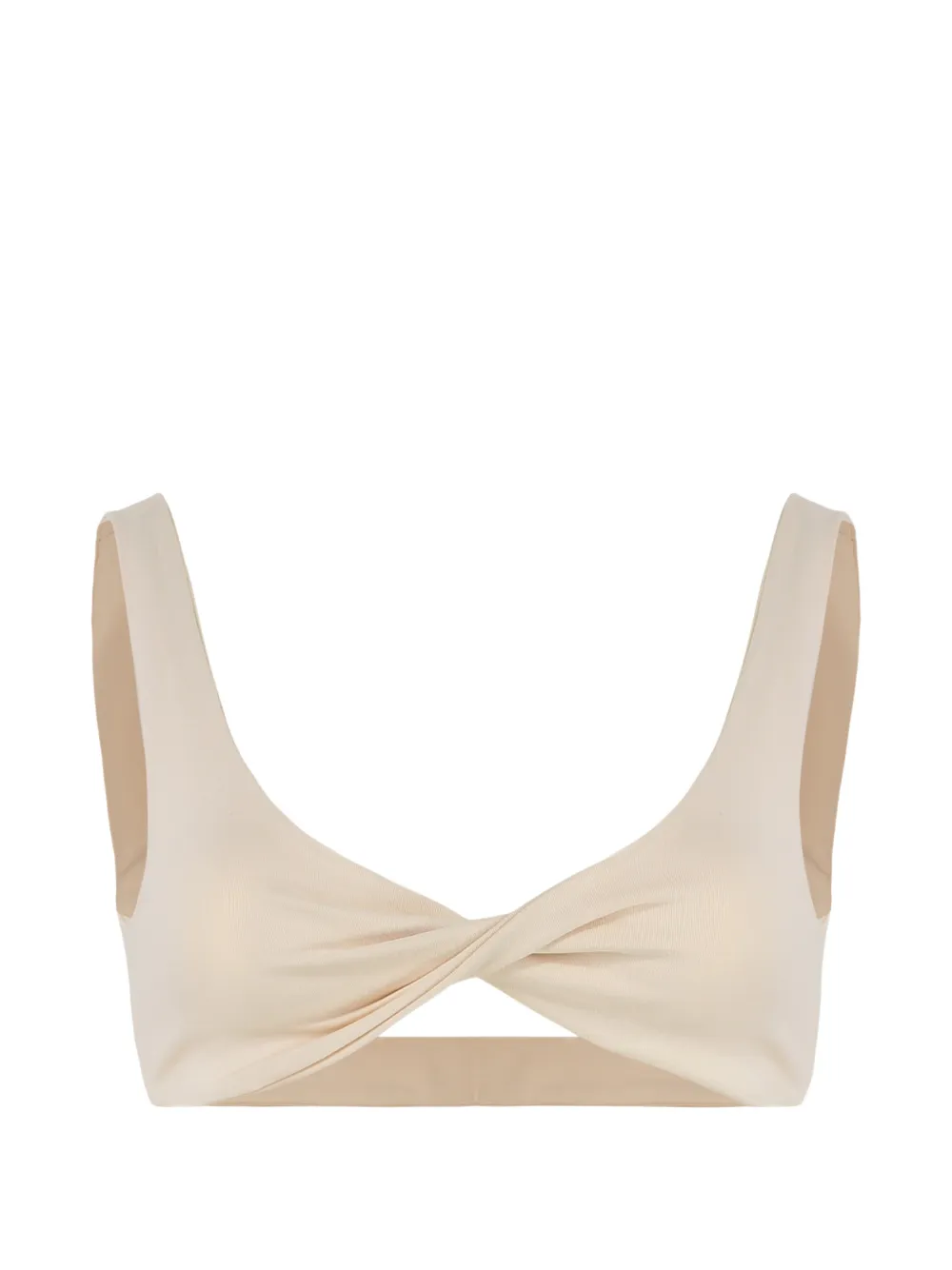 Live The Process twisted-detail cropped top - Nude