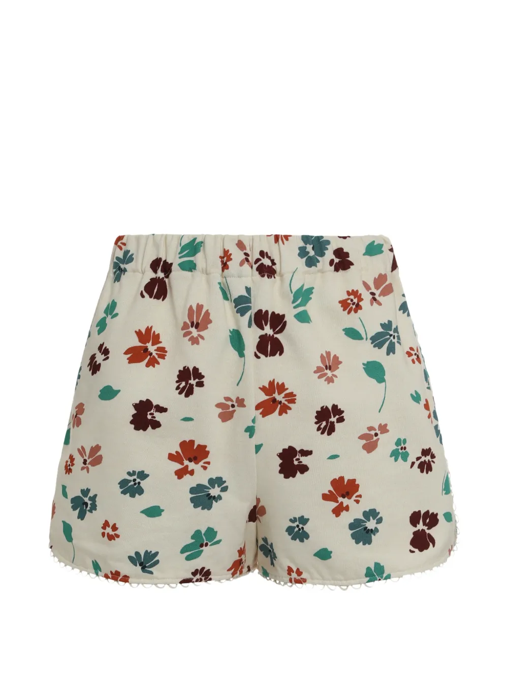  Kristina Ti Short En Coton à Fleurs - Tons Neutres 