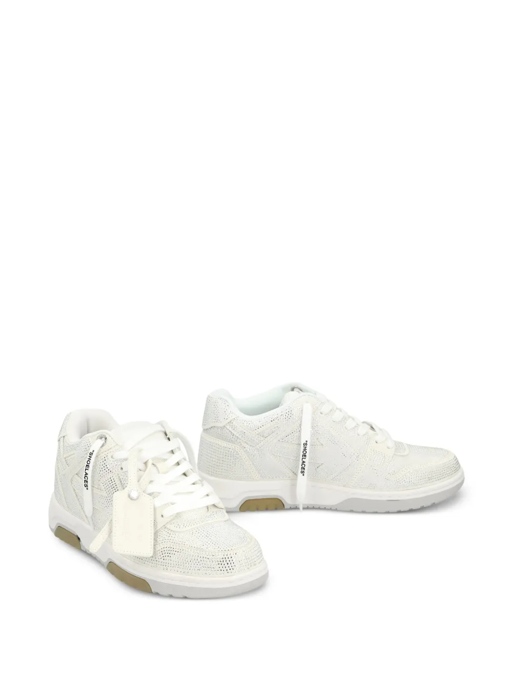 Off-White Sneakers met kristallen detail Wit