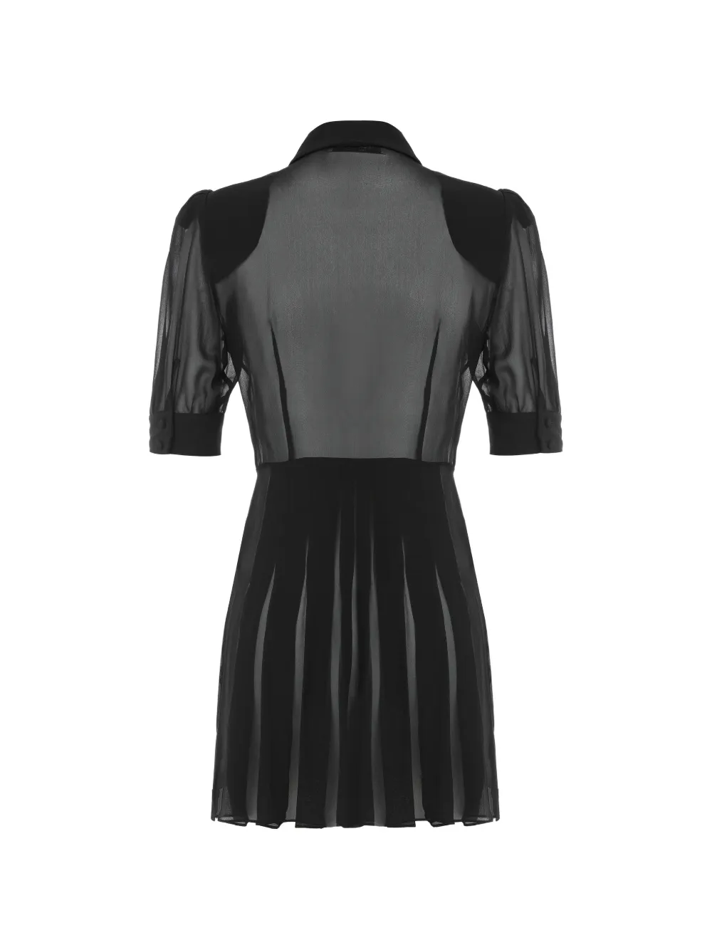 Alessandra Rich pleat-detail mini dress - Zwart