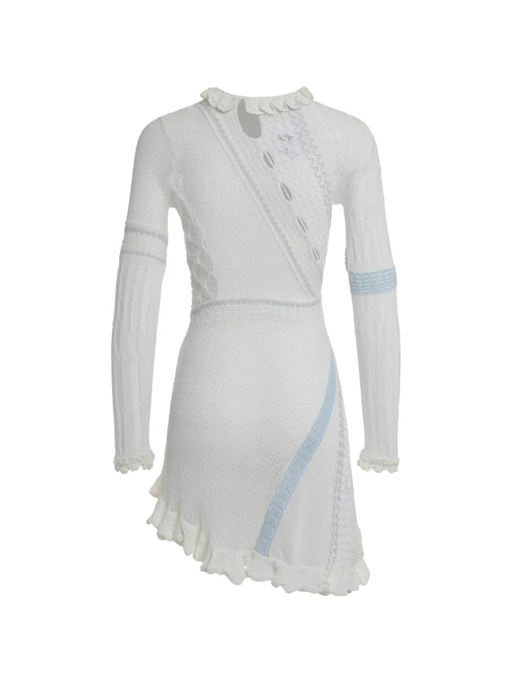 Roberta Einer ruffled mini dress - Wit