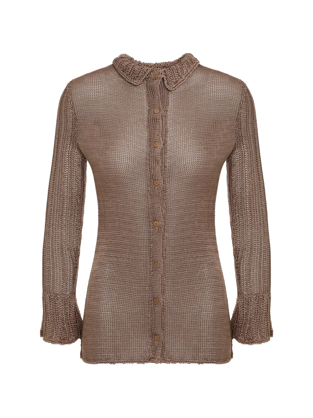Savannah Morrow button-up cardigan - Braun