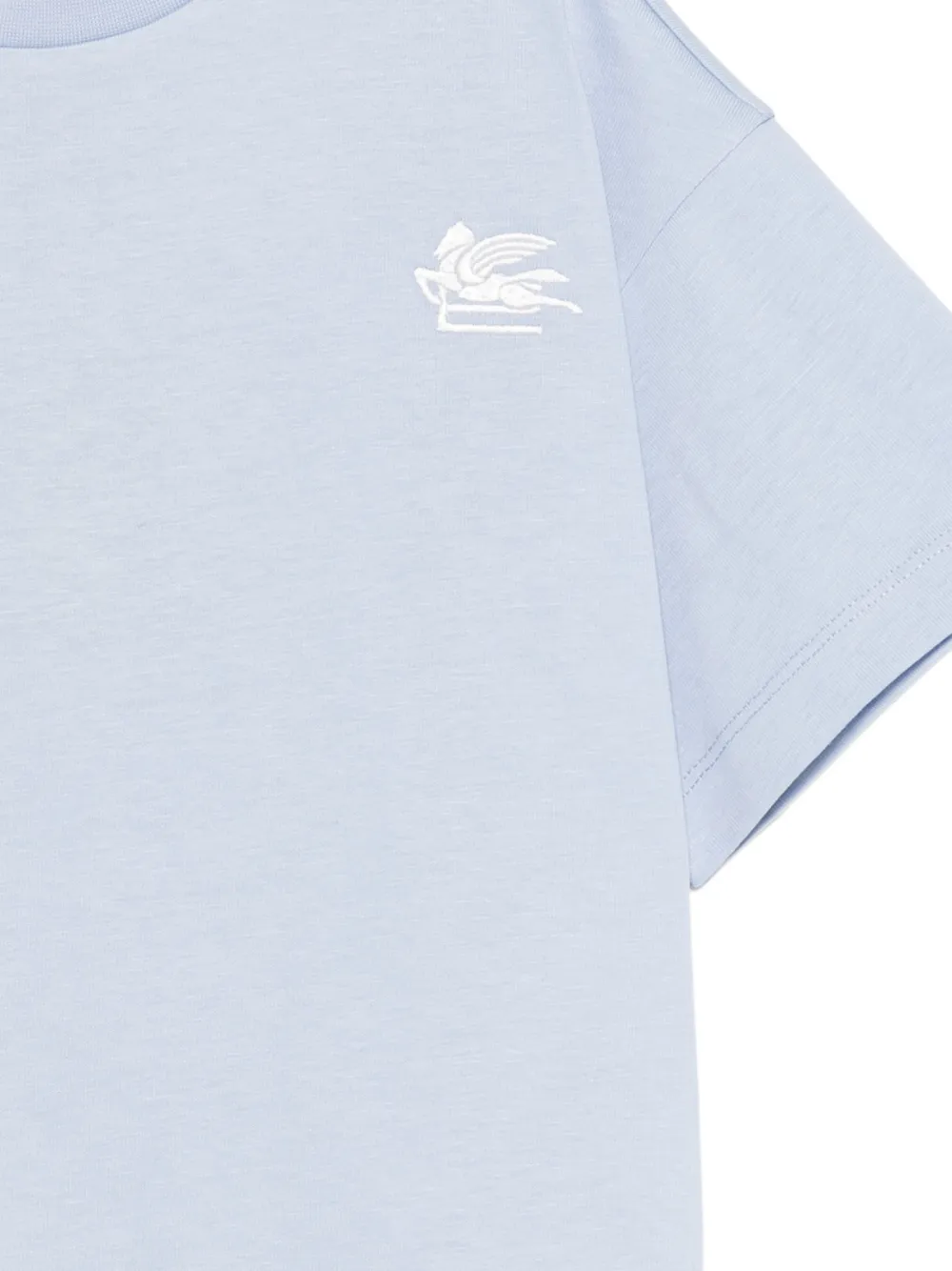 ETRO KIDS T-shirt met borduurwerk Blauw