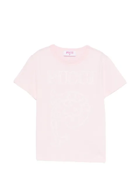PUCCI Junior playera con logo gráfico