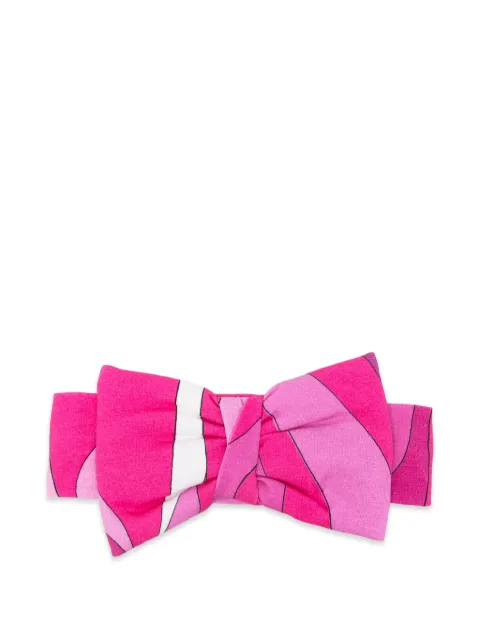 PUCCI Junior bow graphic head band