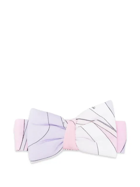 PUCCI Junior diadema con moño estampado