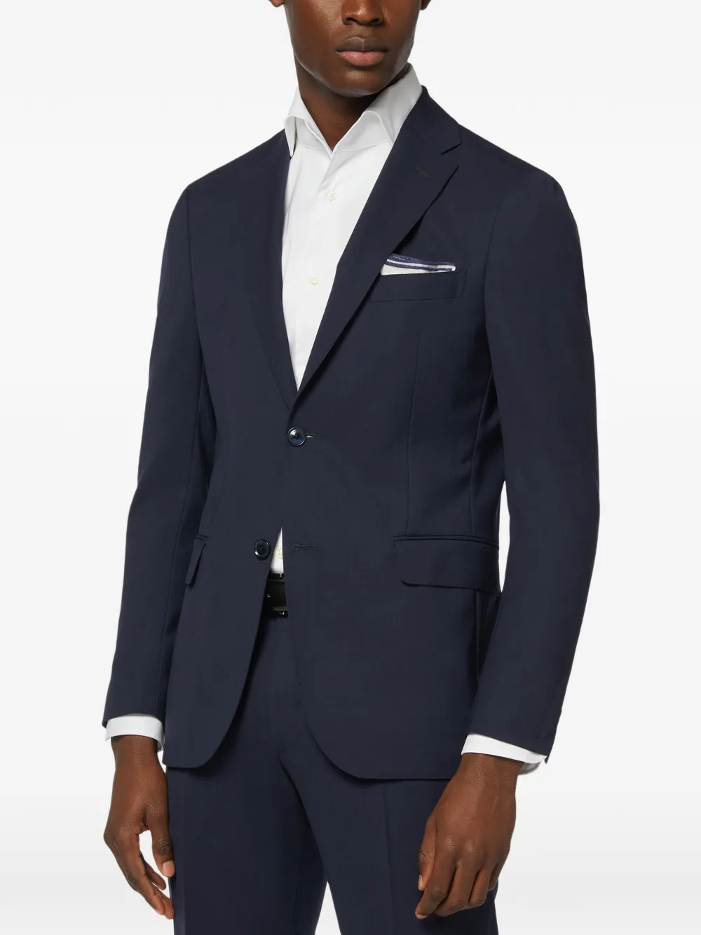 Boggi Milano Blazer met enkele rij knopen Blauw