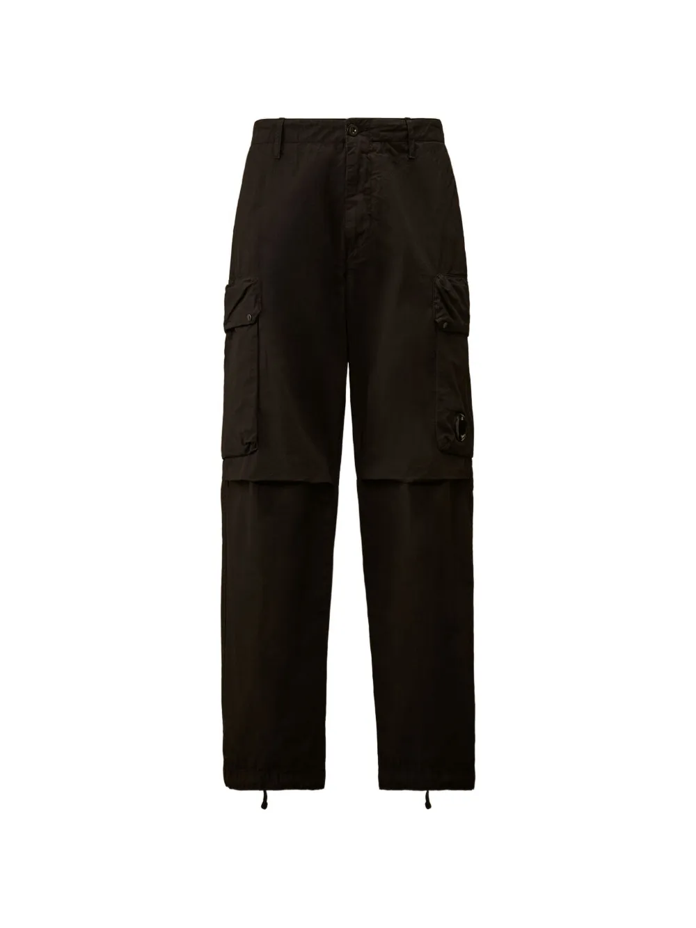 C.P. Company pantalon à poches à cordons et rabats - Noir