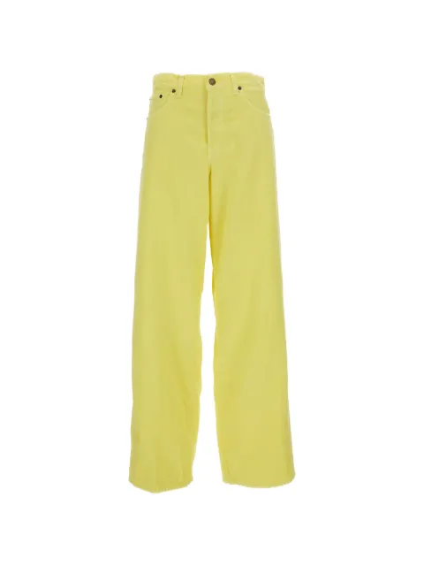 Haikure five-pockets wide-leg trousers
