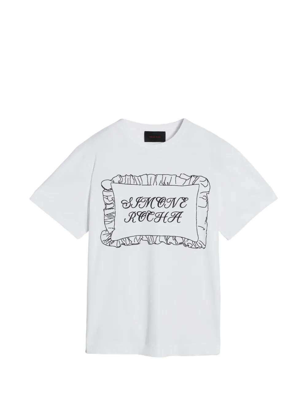 Simone Rocha pillowcase-print T-shirt - Bianco
