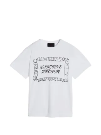 Simone Rocha プリント Tシャツ | ホワイト | FARFETCH JP