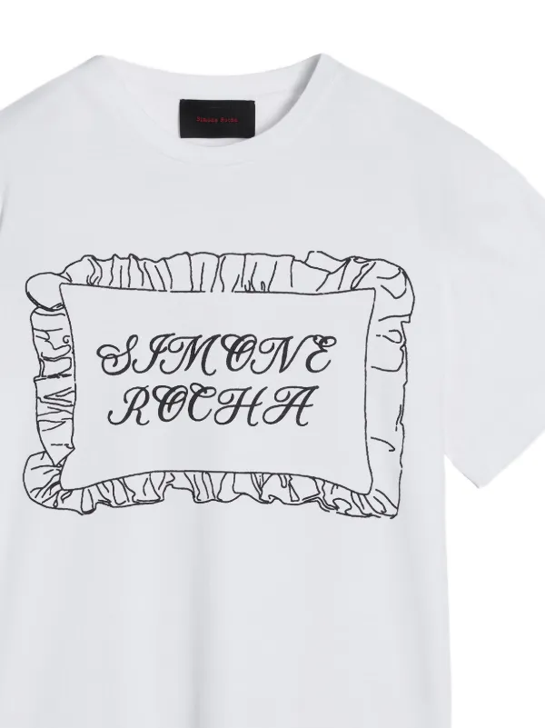 Simone Rocha プリント Tシャツ | ホワイト | FARFETCH JP