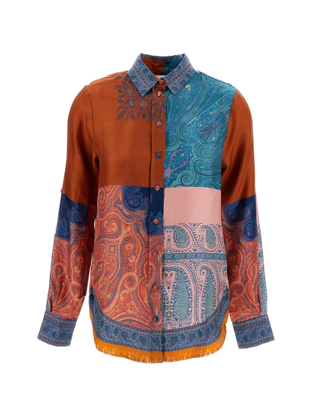 Pierre-Louis Mascia printed buttoned shirt - Marrone