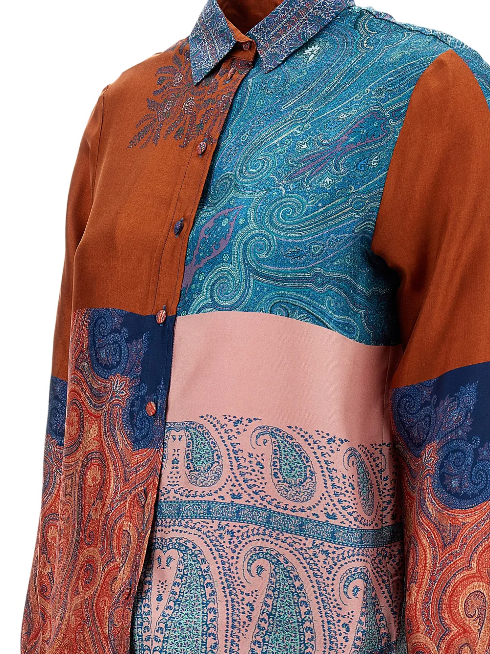 Pierre-Louis Mascia Blouse met print Bruin