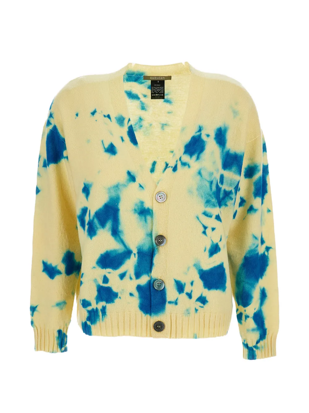 Suzusan Cardigan con bottoni - Giallo