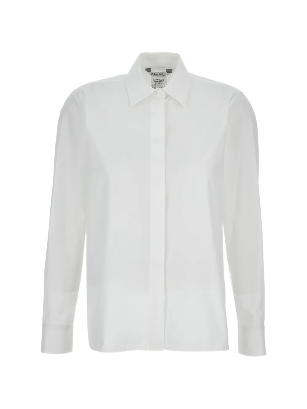 Max Mara straight-fit poplin shirt - White