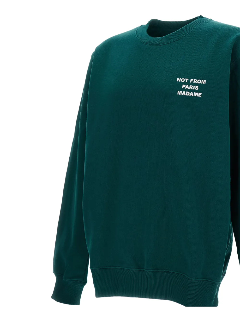 Drôle De Monsieur Sweater met ronde hals Groen