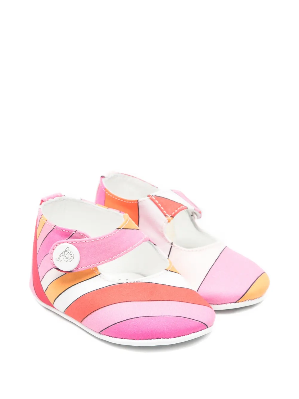 PUCCI Junior striped pre-walkers - Rosa