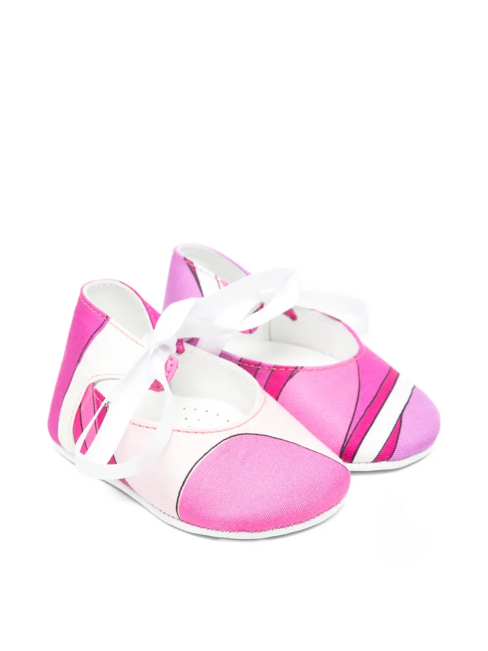 PUCCI Junior ribbon detail pre-walkers - Rosa
