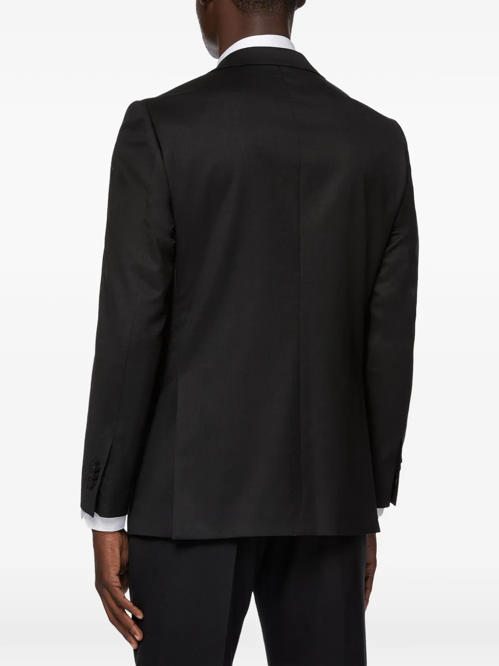 Boggi Milano Stretch wollen blazer Zwart