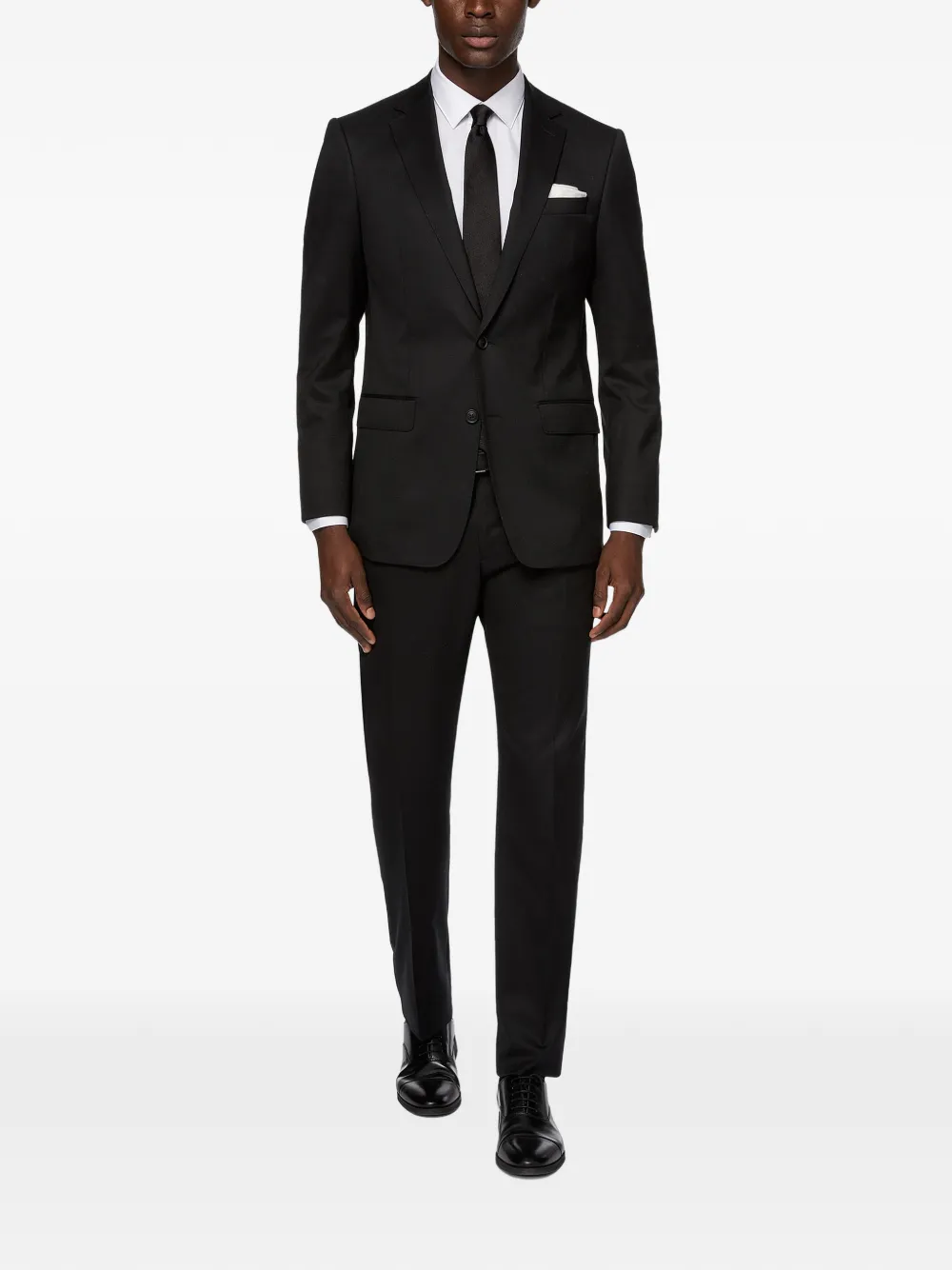 Boggi Milano Stretch wollen blazer Zwart