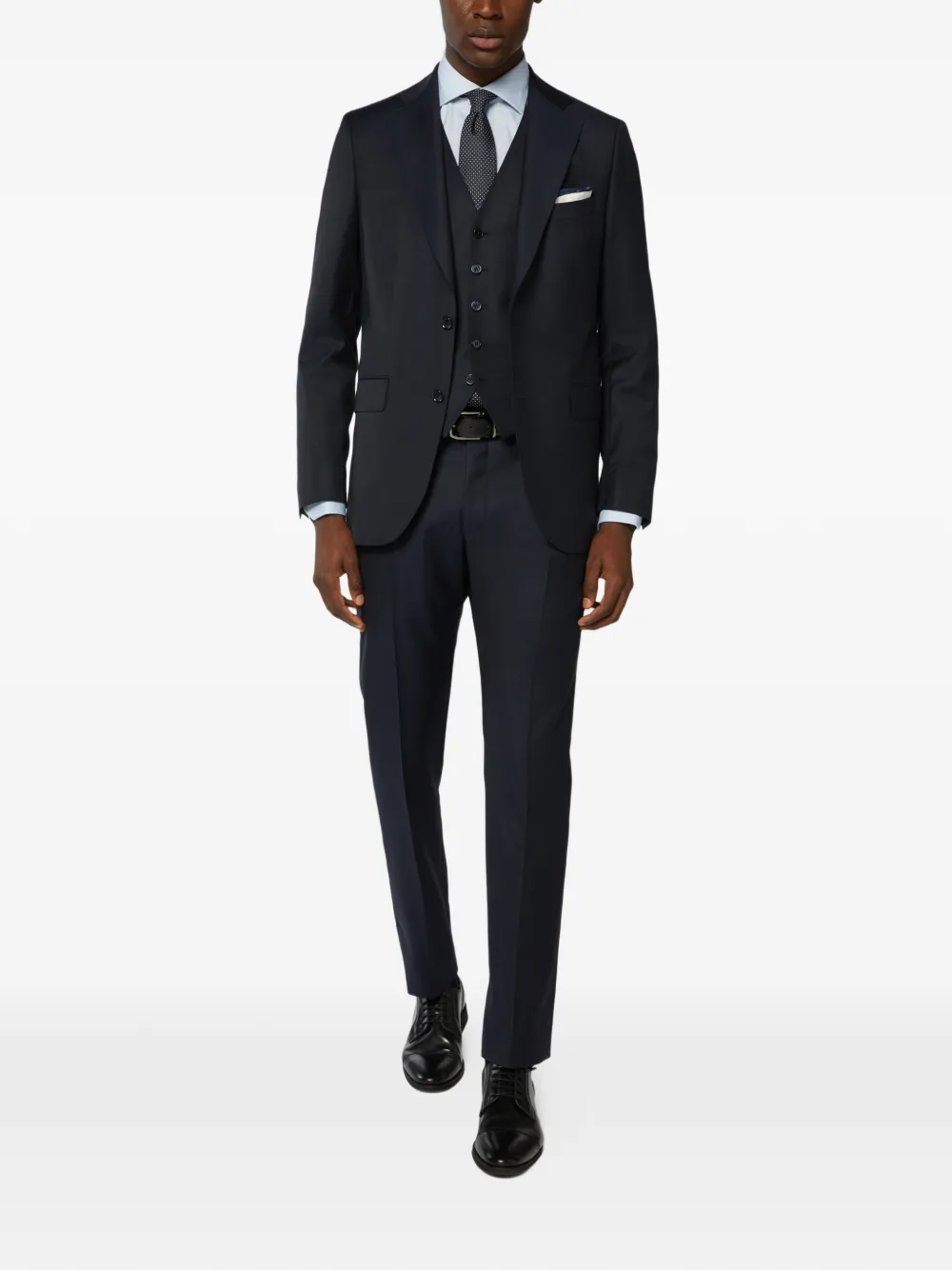 Boggi Milano Blazer met enkele rij knopen Blauw