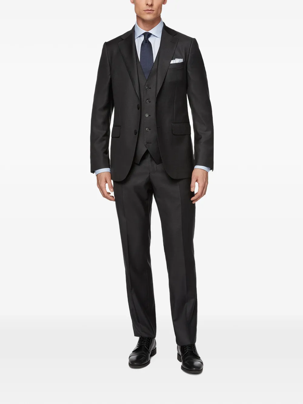 Boggi Milano Blazer met enkele rij knopen Grijs