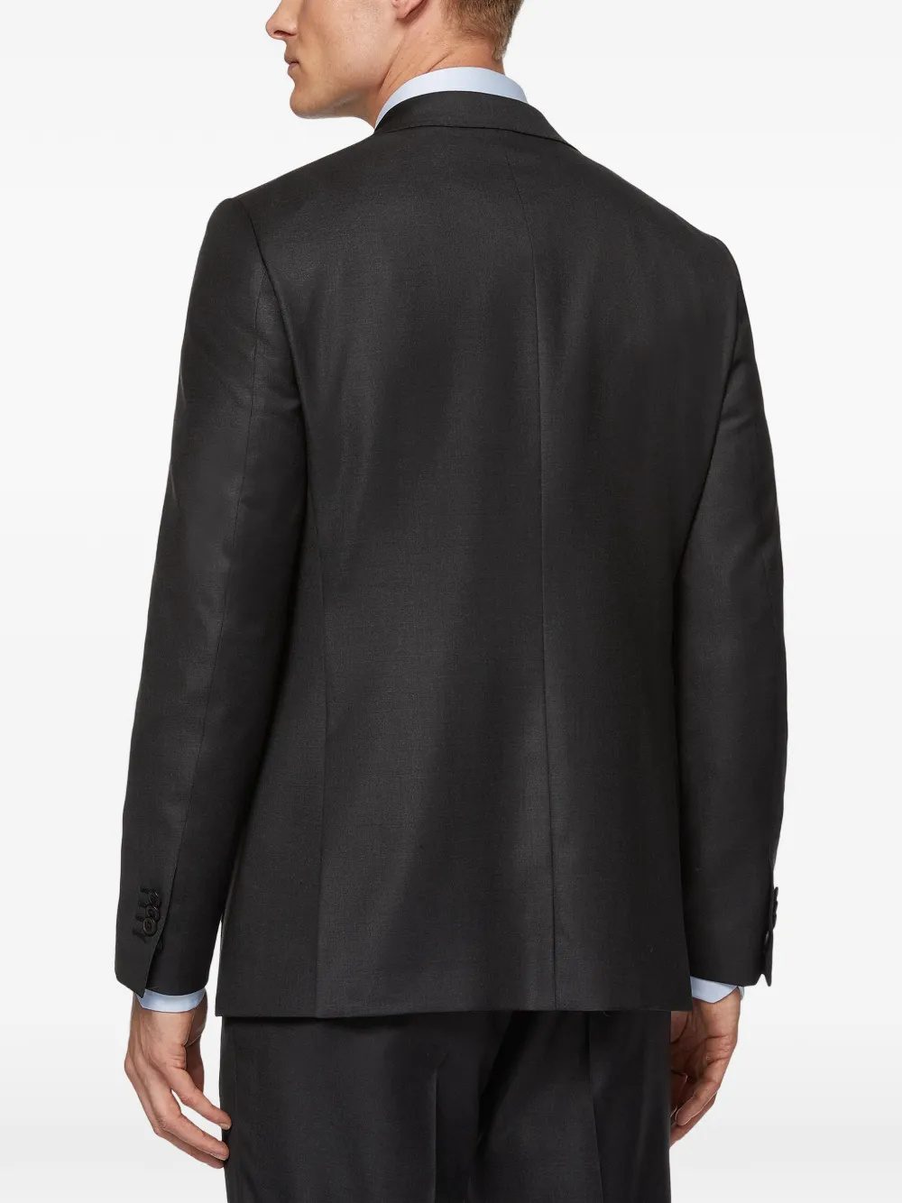 Boggi Milano Blazer met enkele rij knopen Grijs