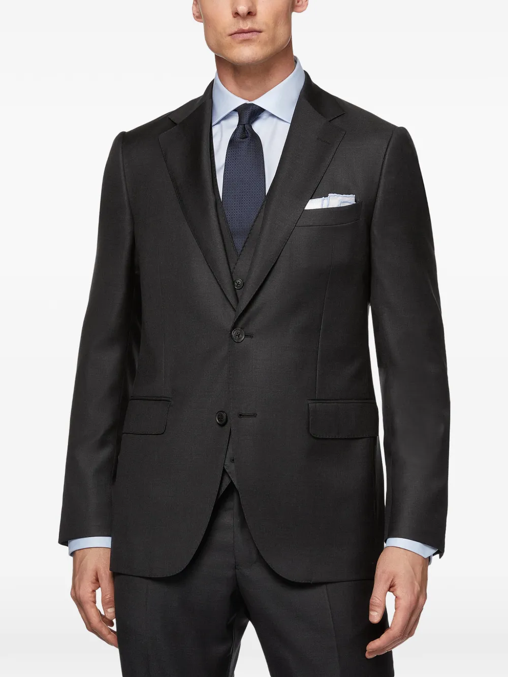 Boggi Milano Blazer met enkele rij knopen Grijs