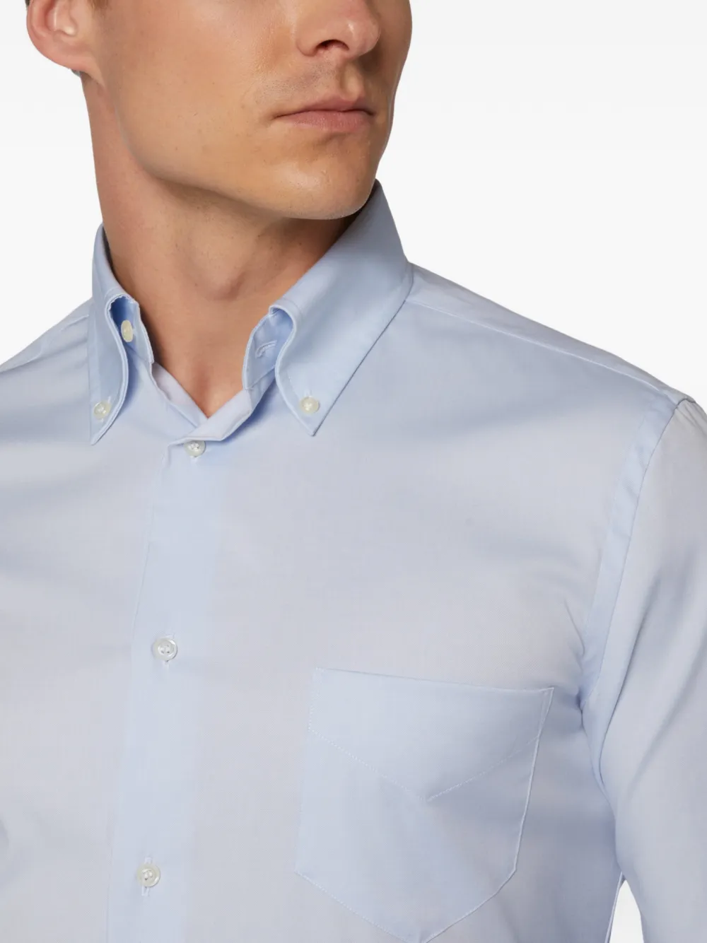 Boggi Milano T-shirt met lange mouwen Blauw
