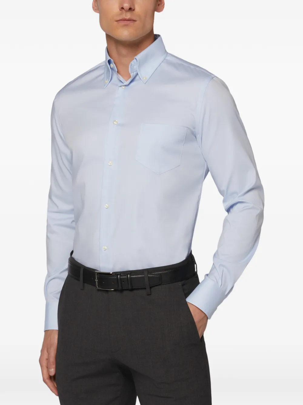 Boggi Milano T-shirt met lange mouwen Blauw