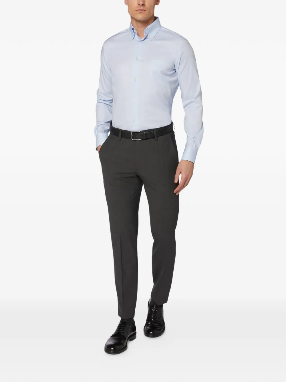 Boggi Milano T-shirt met lange mouwen Blauw