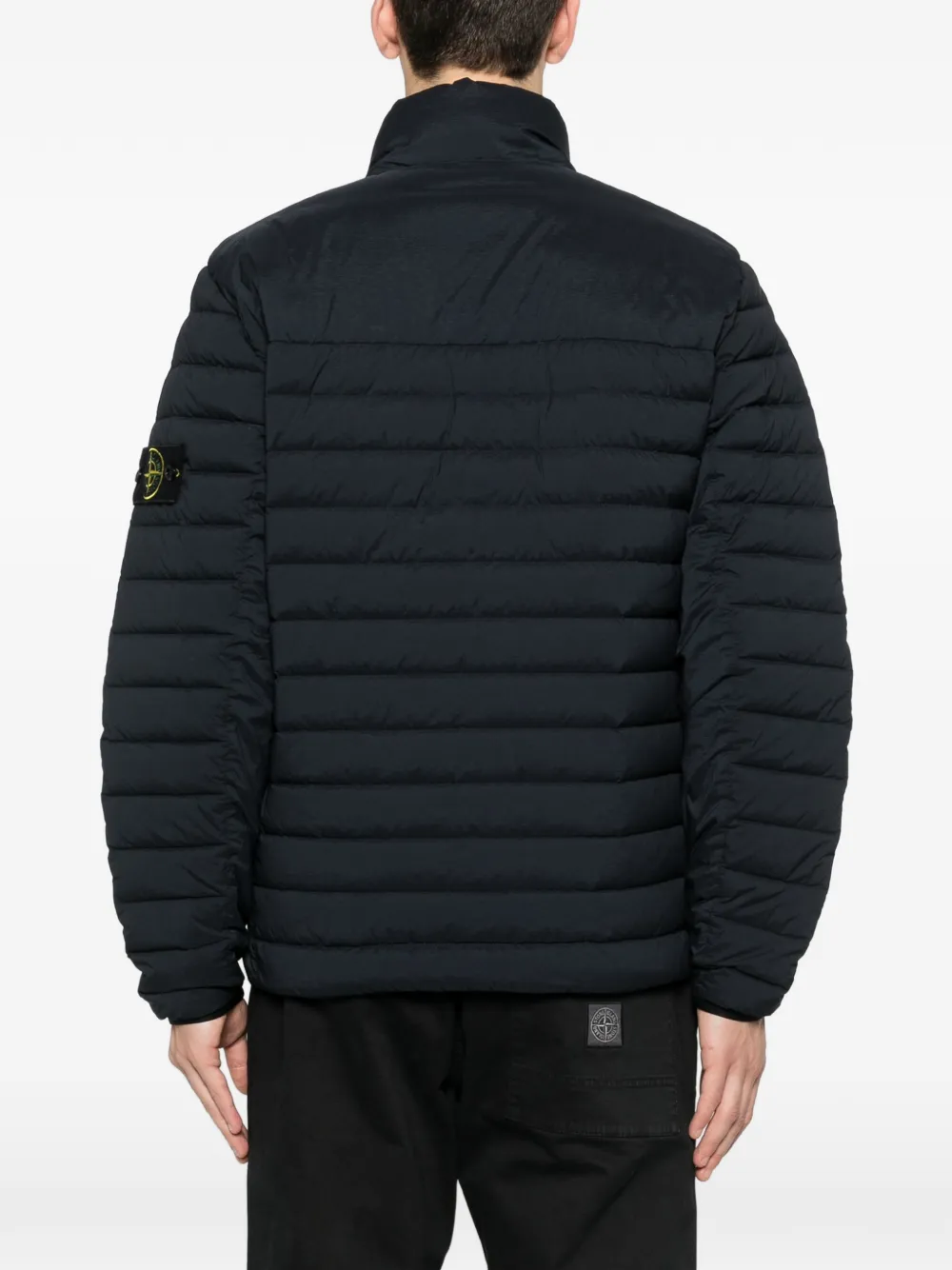 Stone Island 4100106 nylon Down-TC jack Blauw