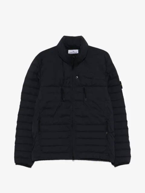 Stone Island chamarra capitonada con cierre