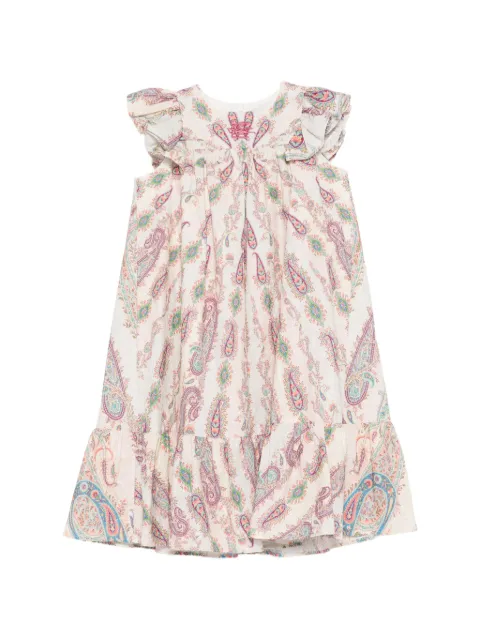 ETRO KIDS ruffled paisley-print dress