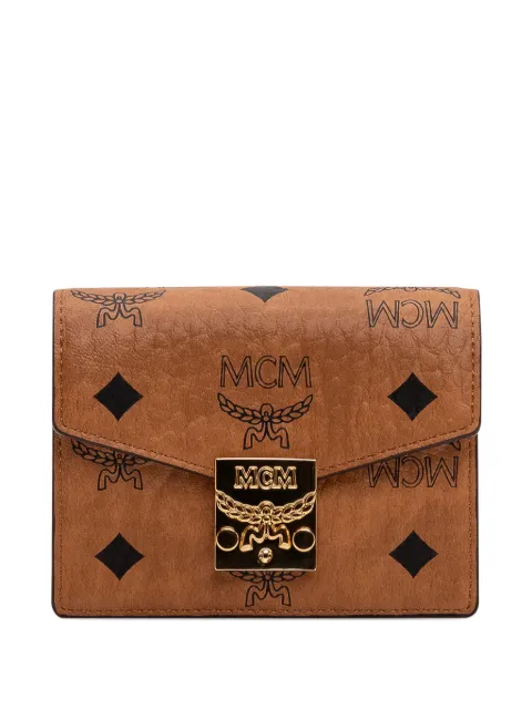 MCM mini Tracy logo-pattern wallet