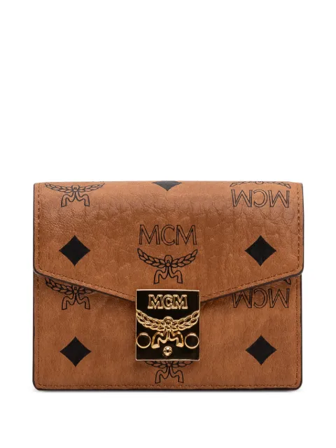 MCM mini Tracy logo-pattern wallet