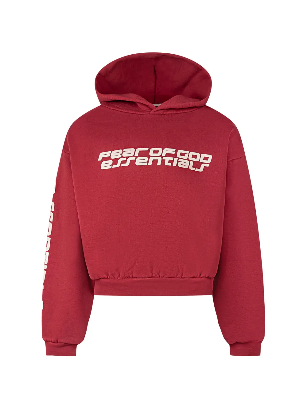 FEAR OF GOD ESSENTIALS KIDS Felpa con cappuccio - Rosso