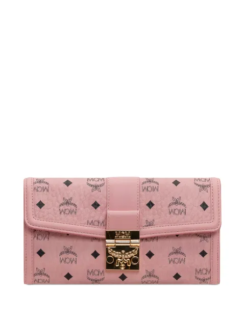 MCM Tracy monogram clasp wallet
