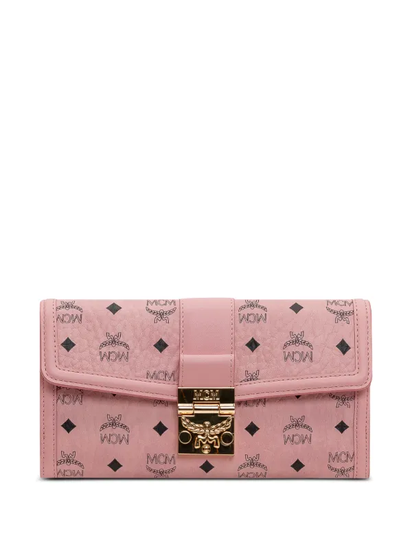 MCM Tracy モノグラム財布 | ピンク | FARFETCH JP