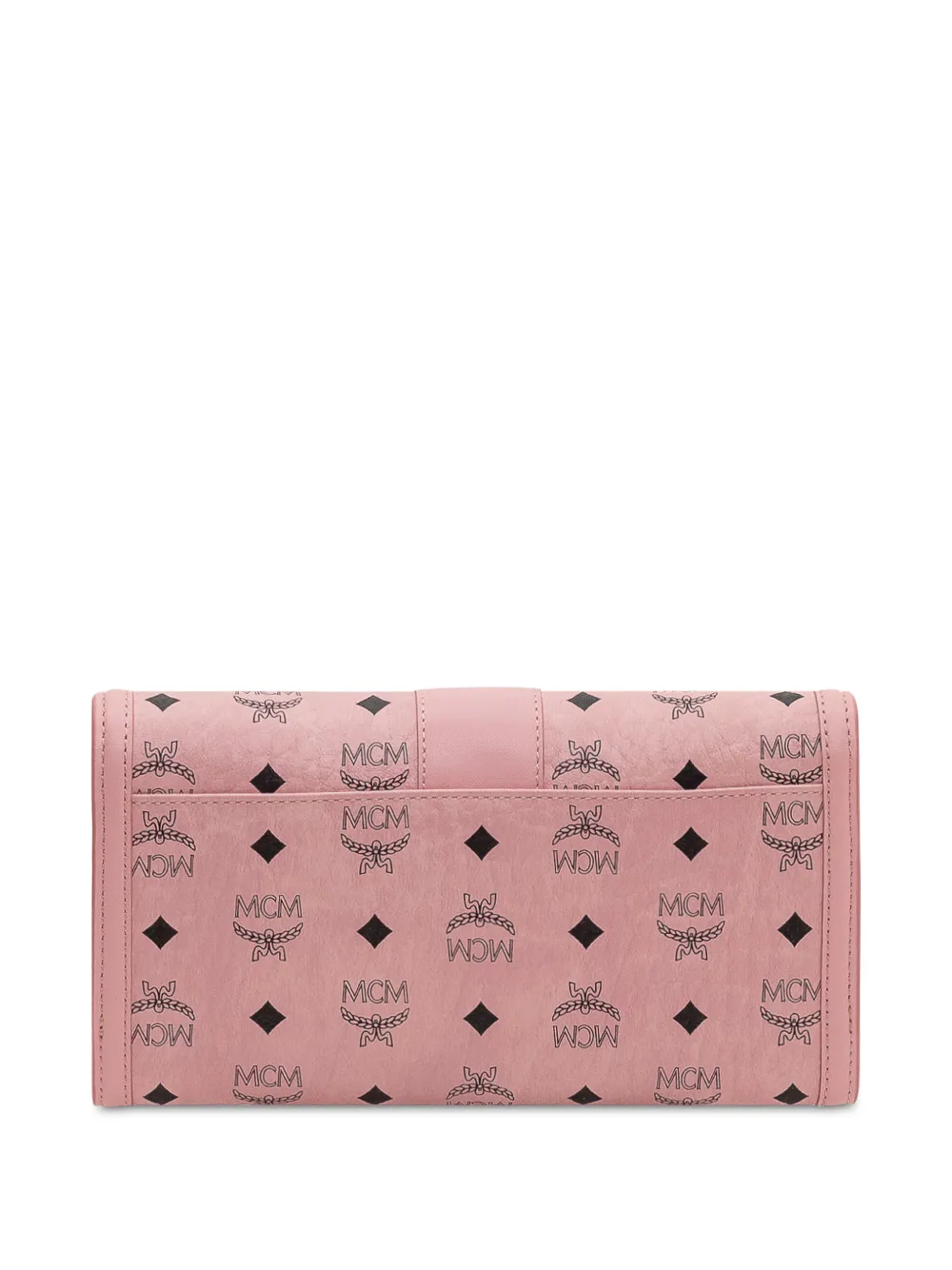  Mcm Tracy Monogram Clasp Wallet - Pink 