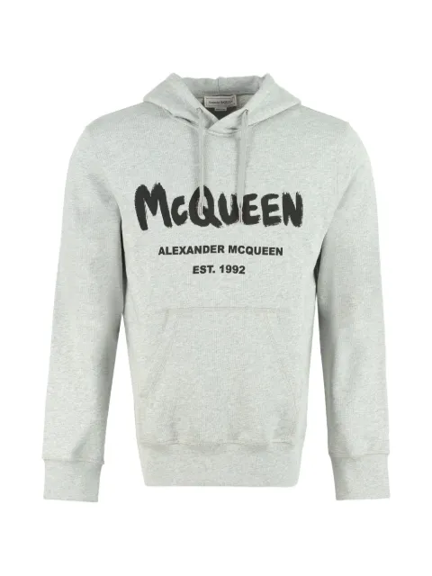 Alexander McQueen ribbed cotton hoodie